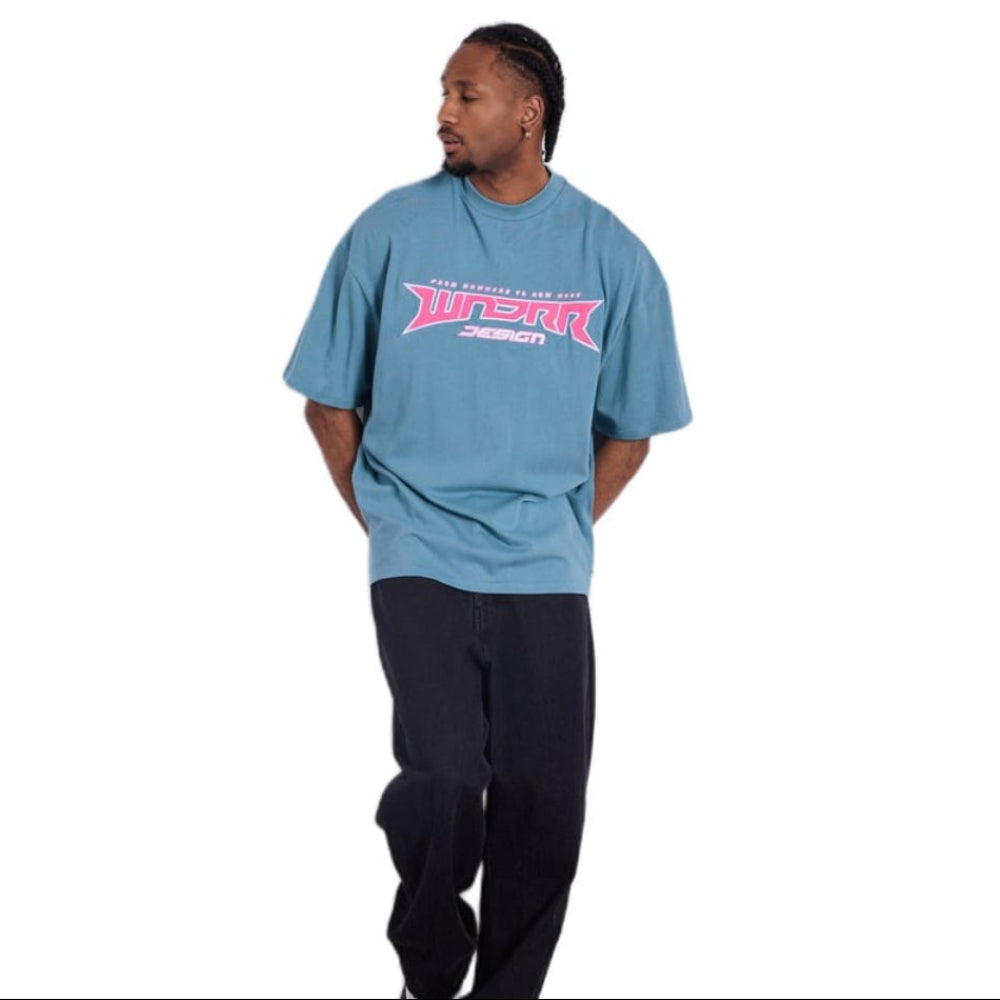WNDRR Pulse Heavy Weight Tee - Dusk Blue