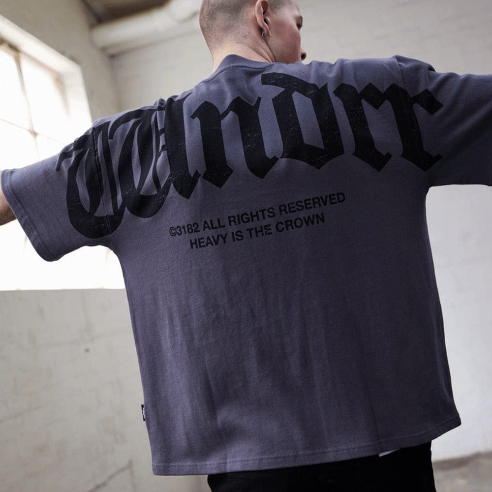 WNDRR Revival Heavy Weight Tee - Charcoal