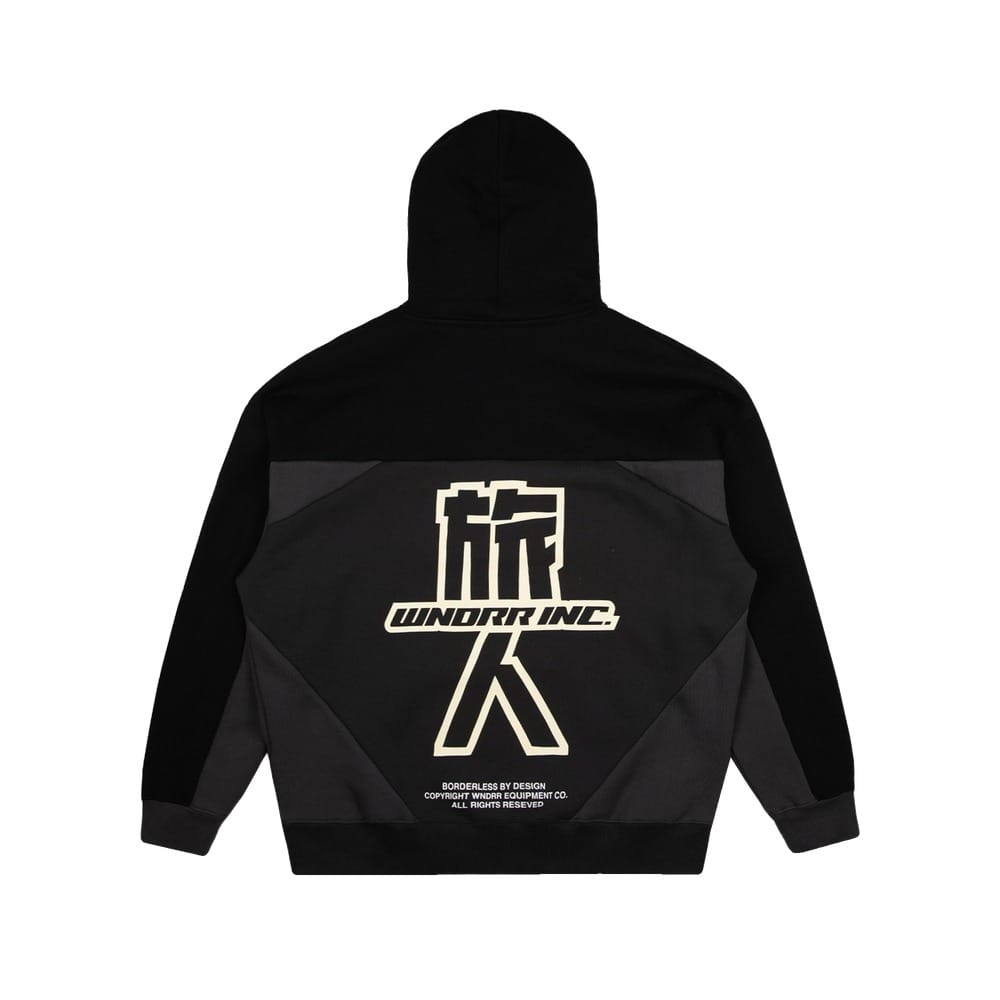 WNDRR Shoji Panel Hood Sweat - Black