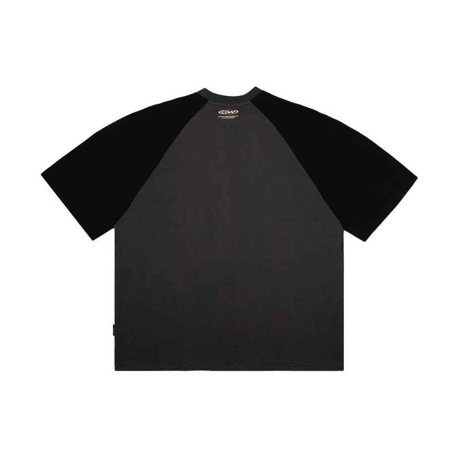 WNDRR Stxr Raglan Box Fit Tee - Grey / Black