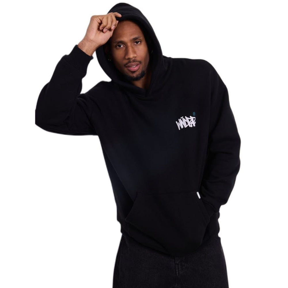 WNDRR Tagged Hood Sweat - Black