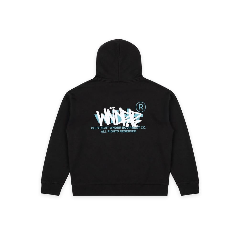 WNDRR Tagged Hood Sweat - Black