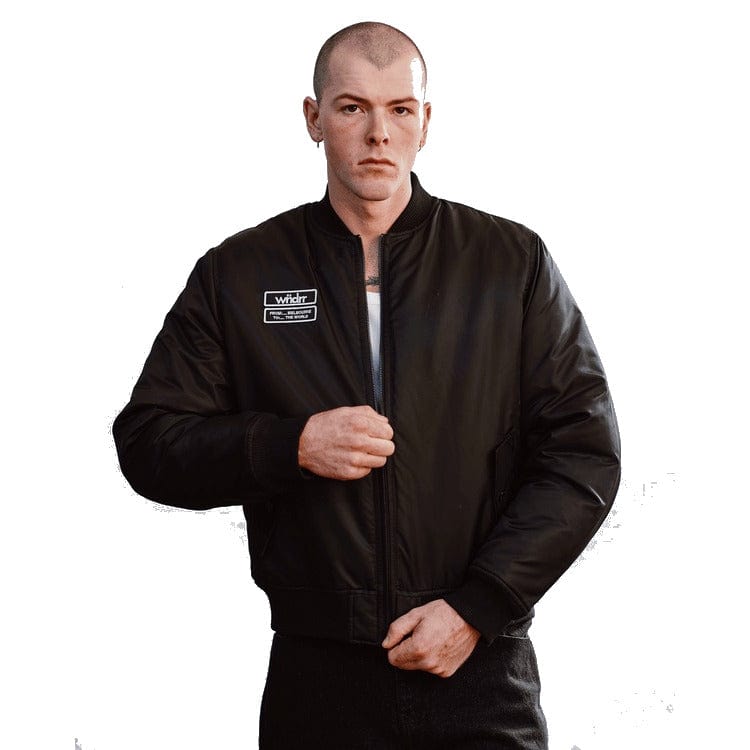 WNDRR The World Bomber Jacket - Black