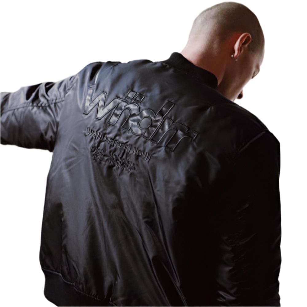 WNDRR The World Bomber Jacket - Black