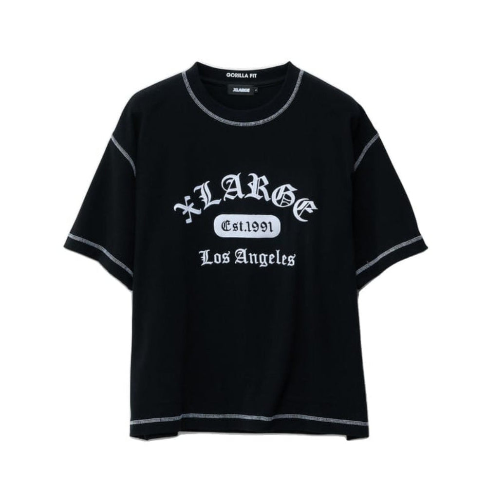 XLarge Flatlock Gorilla Fit Tee - Black