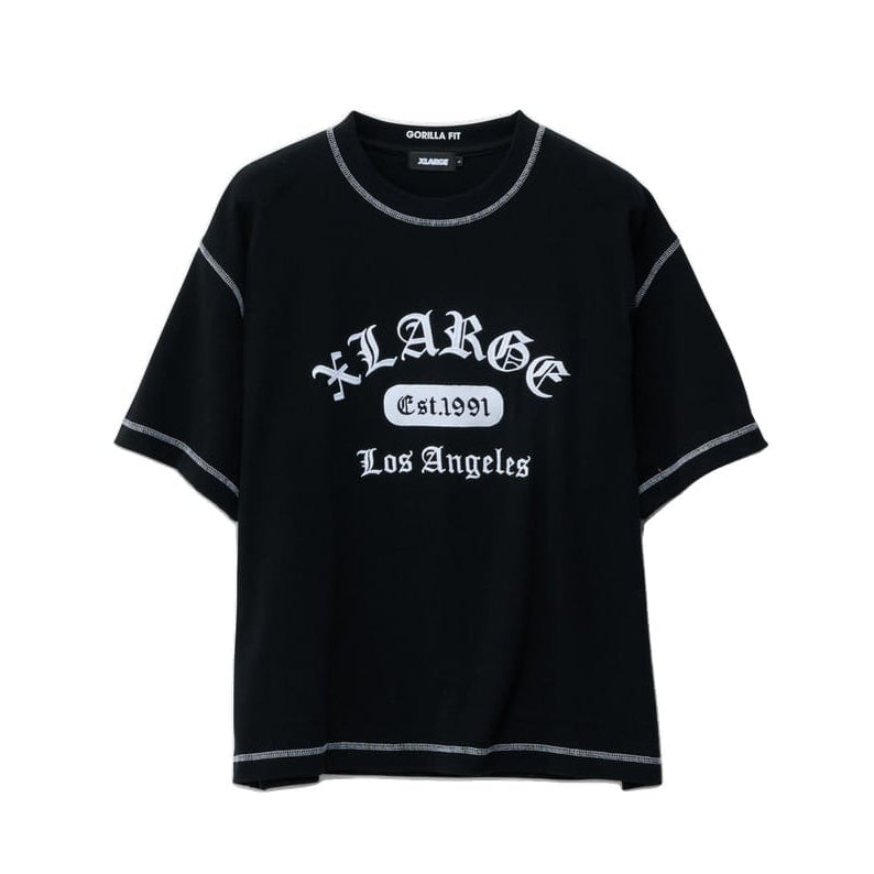 XLarge Flatlock Gorilla Fit Tee - Black
