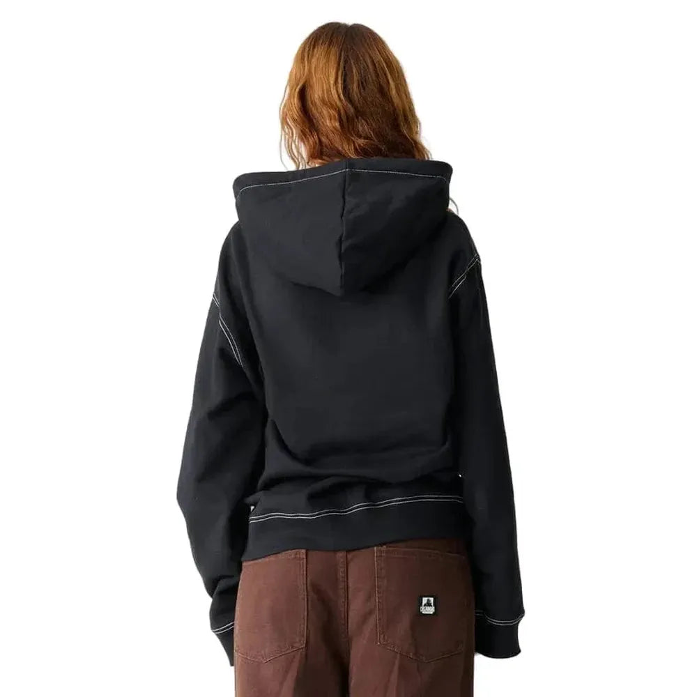 XLarge Script Zip Thru Hoodie - Black