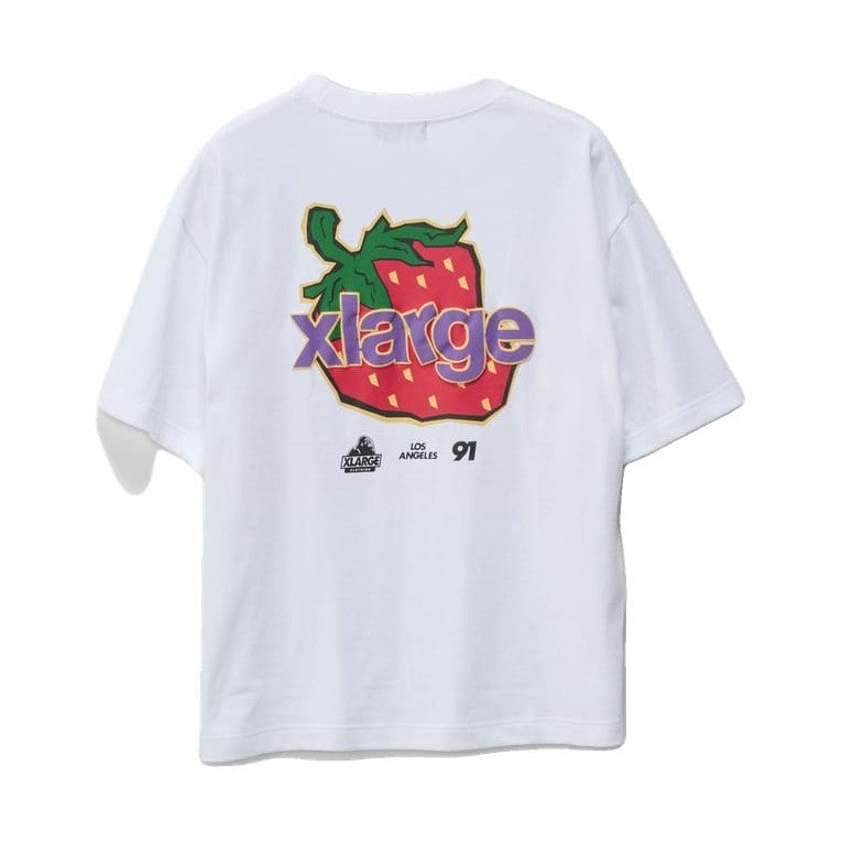 XLarge Strawberry Gorilla Fit Tee - White