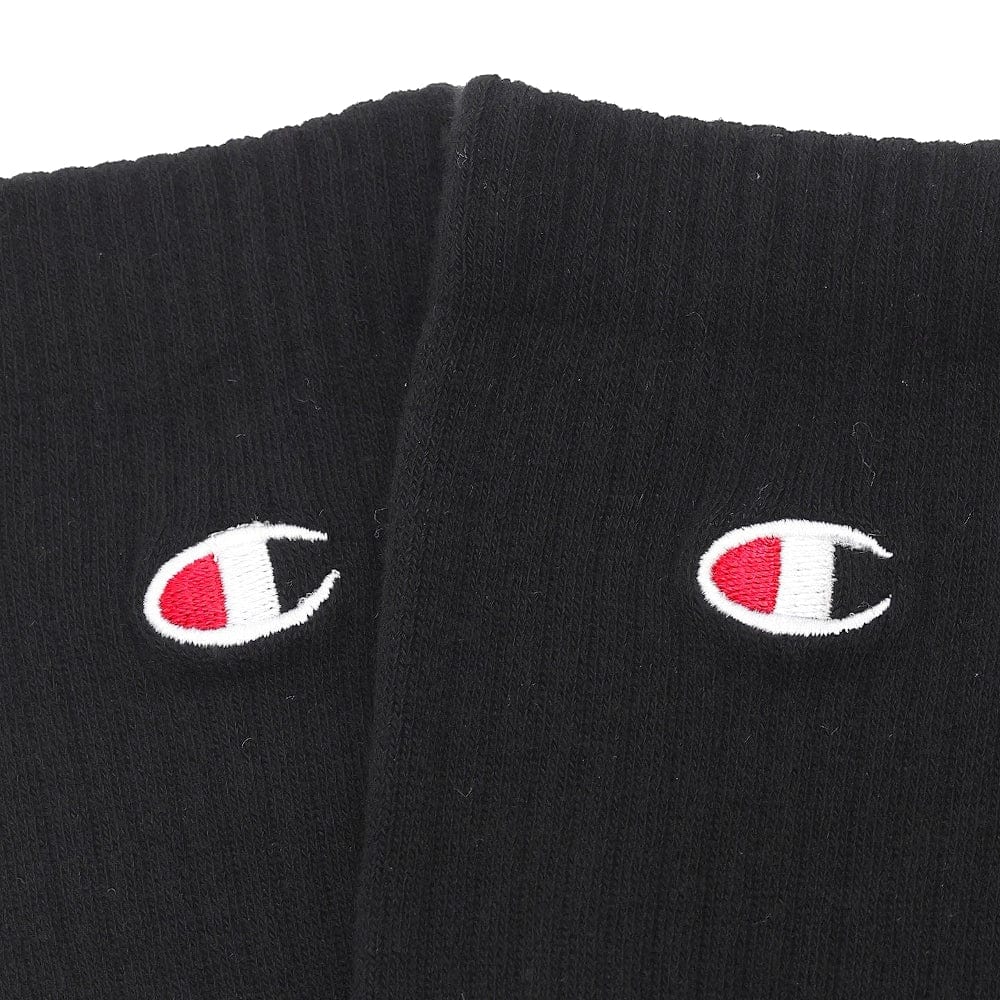 Champion Lifestyle C Logo Crew Socks 3 Pack - Black