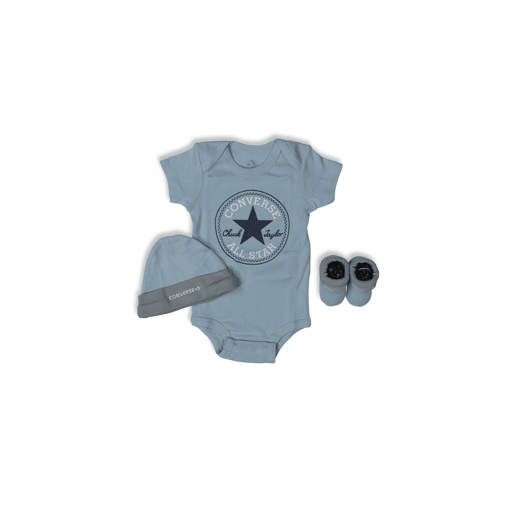 Converse Baby Classic Chuck Patch Three Piece Boxed Set - Pacific Blue Coast