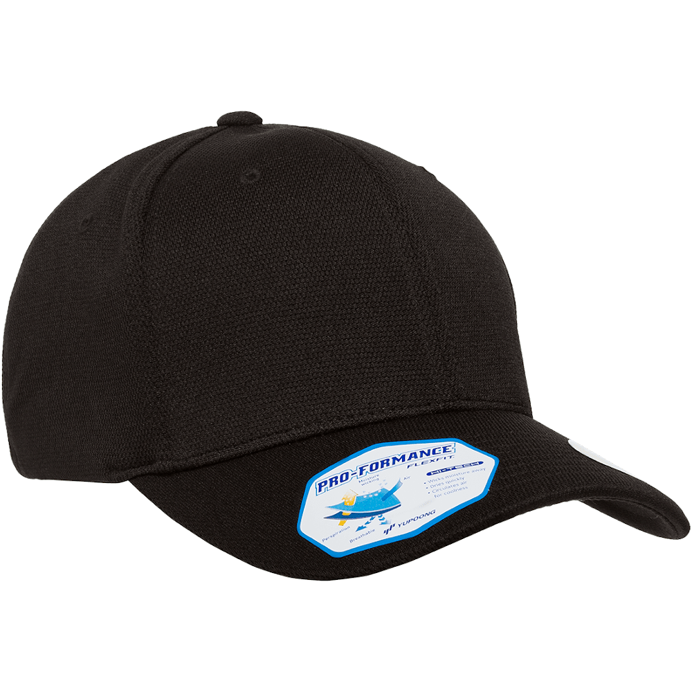 Flexfit Cool & Dry Sports Fitted Cap - Black